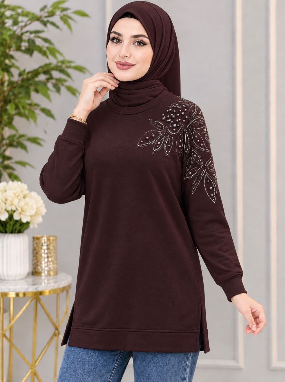 Pearl Blossom Modest Tunic
