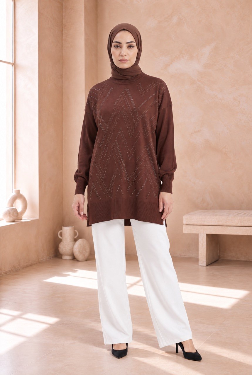 Crystal Zigzag Marselize Top